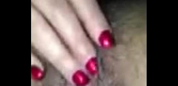  Florence Dixon spreading wide and fingering a hairy dripping pussy